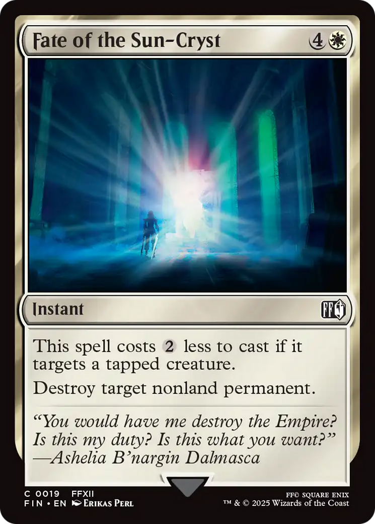 Fate of the Sun-Cryst Foil