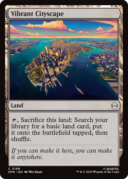 Vibrant Cityscape Foil