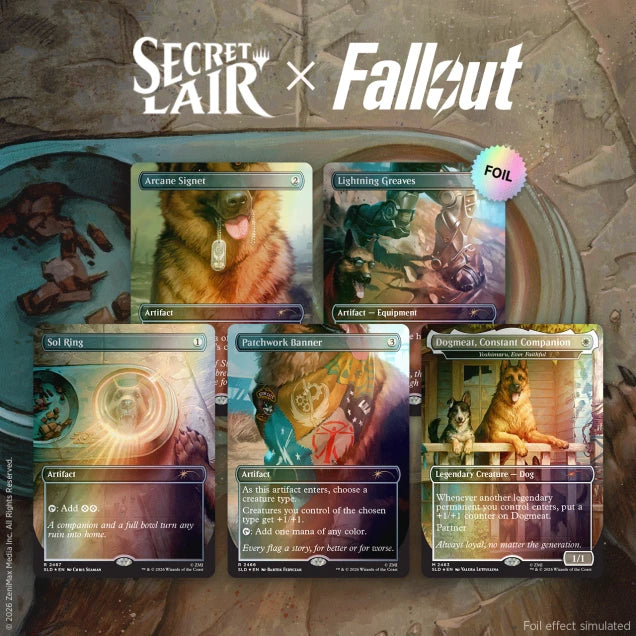 Secret Lair x Fallout Greet the Dog Foil Edition