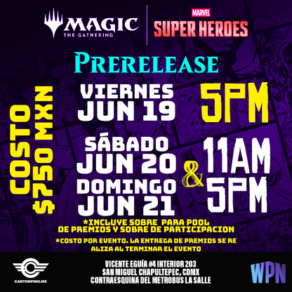 Pase de Evento: Marvel Super Heroes Prerelease