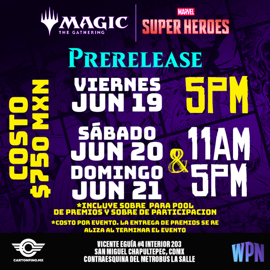 Pase de Evento: Marvel Super Heroes Prerelease