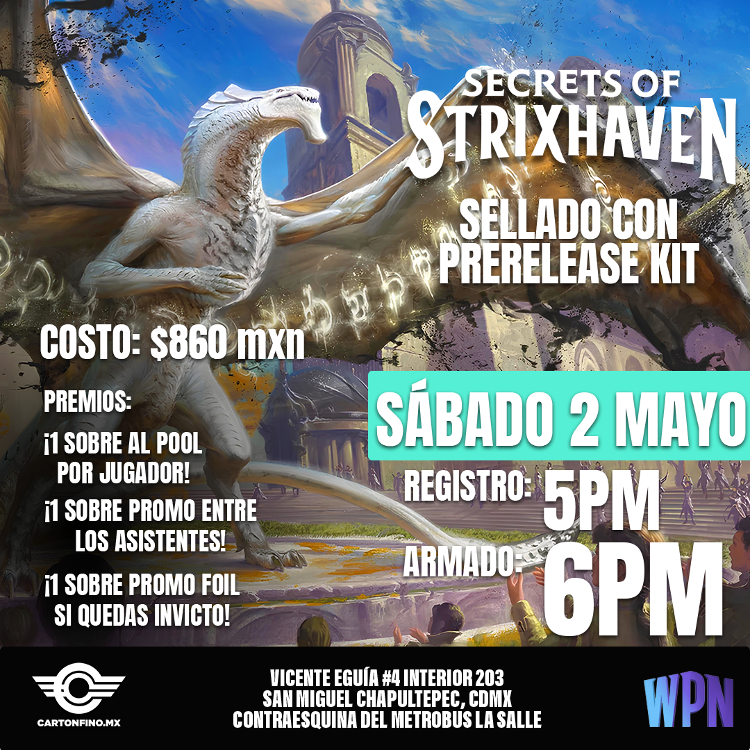 Pase de Evento: Secrets of Strixhaven Sellado con Prerelease Kit