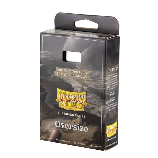 100 Micas Dragon Shield Juegos de Mesa Oversize - Clear/Non-Glare
