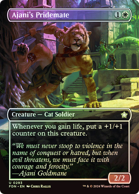 Ajani's Pridemate - (Borderless) - Foil