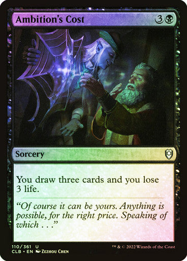 Ambition's Cost Foil