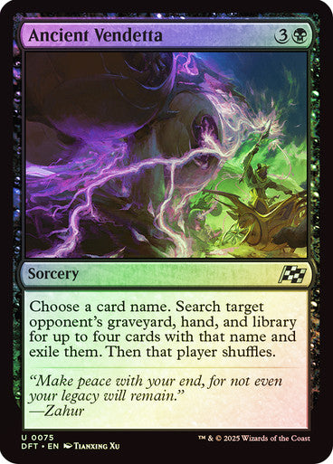 Ancient Vendetta Foil