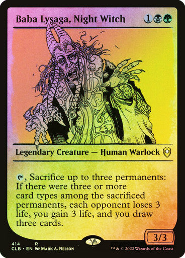 Baba Lysaga, Night Witch (Showcase) Foil
