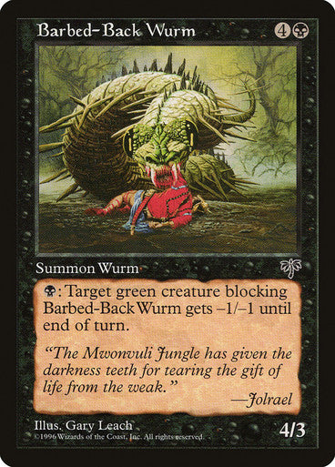 Barbed-Back Wurm (Spanish)