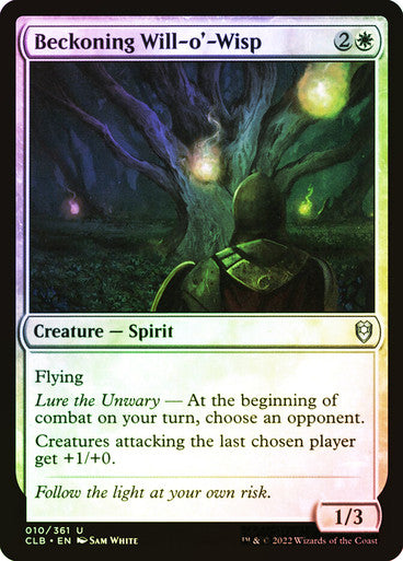Beckoning Will-o'-Wisp Foil
