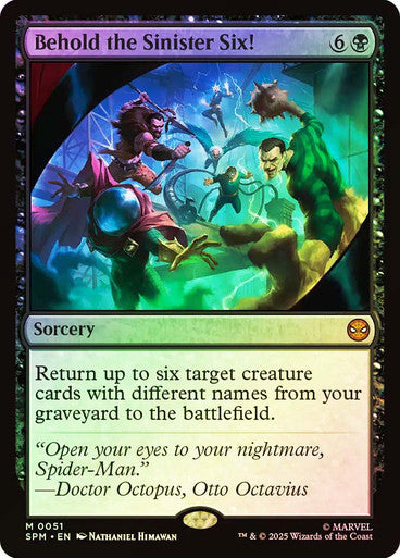 Behold the Sinister Six! Foil