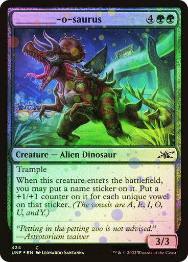 _____-o-saurus Galaxy Foil