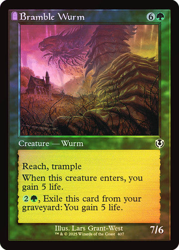 Bramble Wurm (Retro Frame) Foil