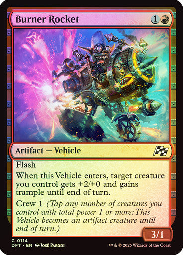 Burner Rocket Foil