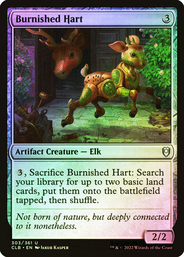Burnished Hart Foil