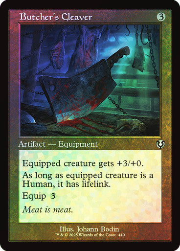 Butcher's Cleaver (Retro Frame) Foil