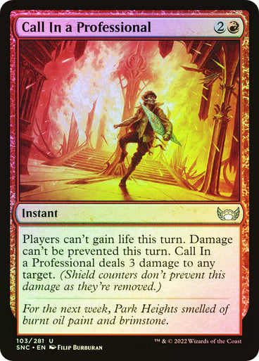 Call In a Professional Foil