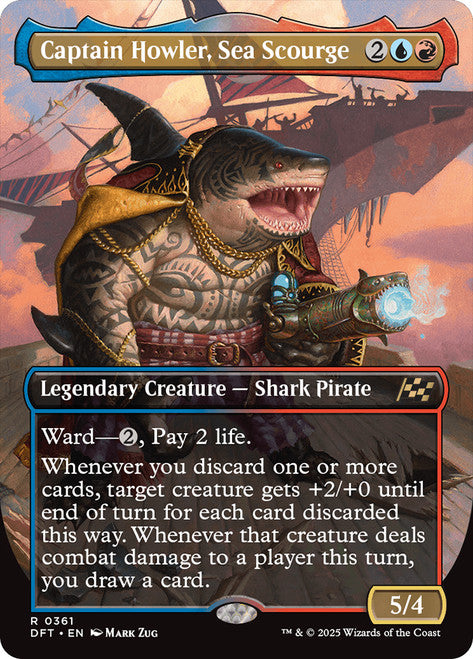 Captain Howler, Sea Scourge - (Borderless)