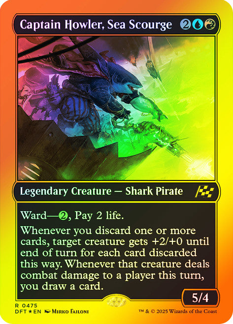 Captain Howler, Sea Scourge - (First Place Foil) - Foil