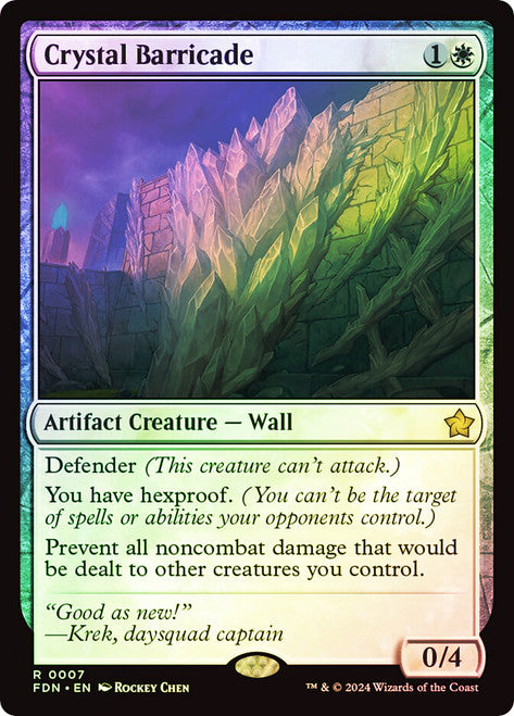 Crystal Barricade - Foil