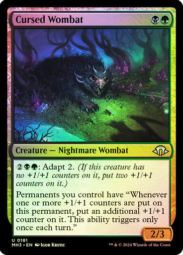 Cursed Wombat Foil
