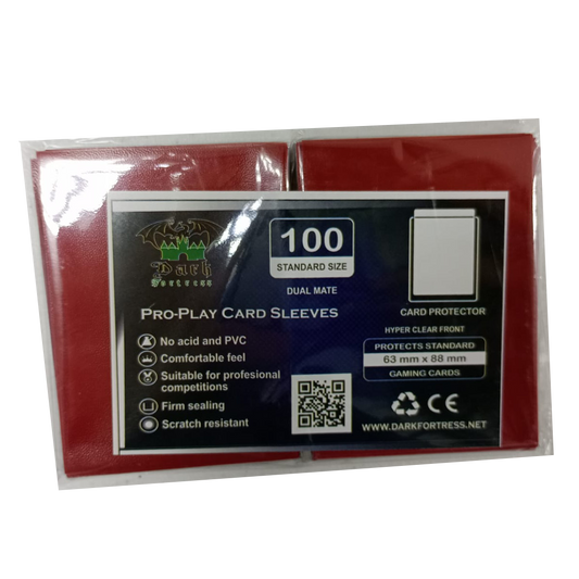 Dark Fortress Sleeves Mandarin Red Dual Matte Estandar