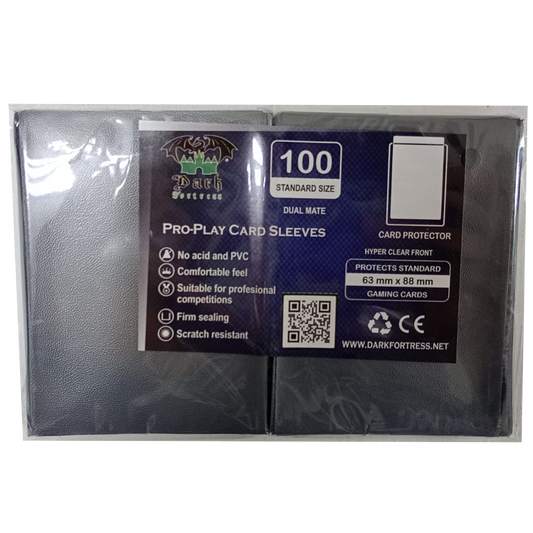 Dark Fortress Sleeves Black Dual Matte Estandar