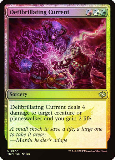 Defibrillating Current Foil