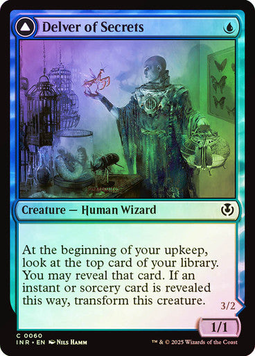 Delver of Secrets // Insectile Aberration Foil