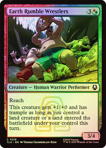 Earth Rumble Wrestlers Foil