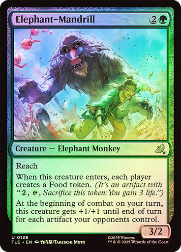 Elephant-Mandrill Foil