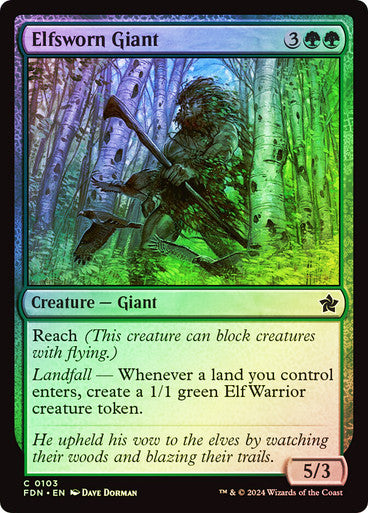 Elfsworn Giant Foil