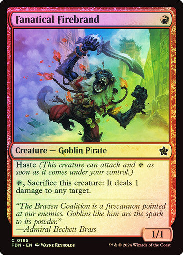 Fanatical Firebrand Foil
