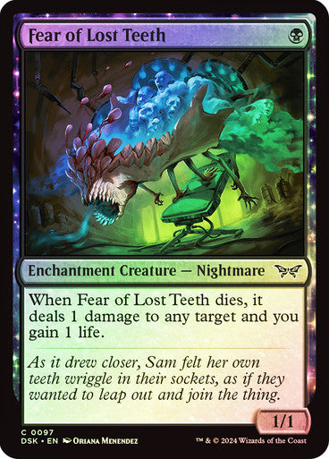 Fear of Lost Teeth Foil