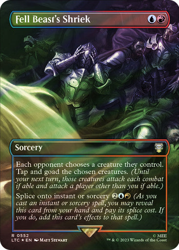 Fell Beast's Shriek (Borderless) Surge Foil