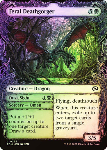 Feral Deathgorger // Dusk Sight (Showcase) Foil