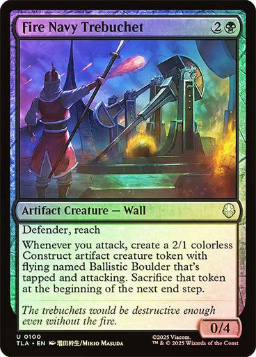 Fire Navy Trebuchet Foil