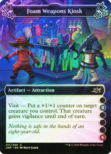 Foam Weapons Kiosk Foil