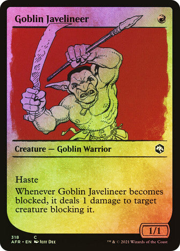Goblin Javelineer (Showcase) Foil