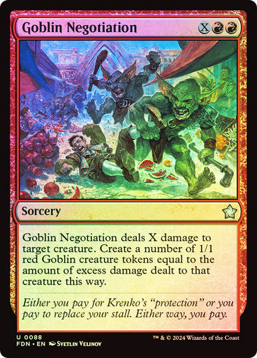Goblin Negotiation Foil