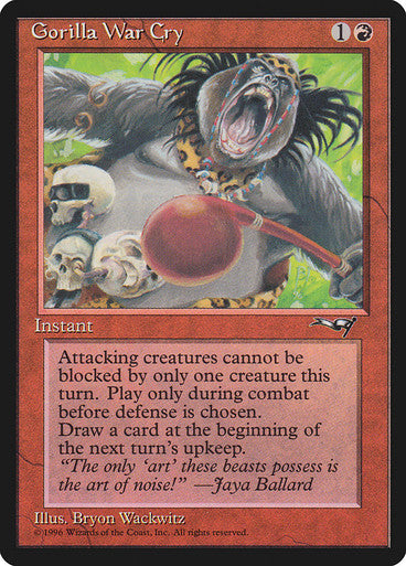 Gorilla War Cry (Leaning Right)
