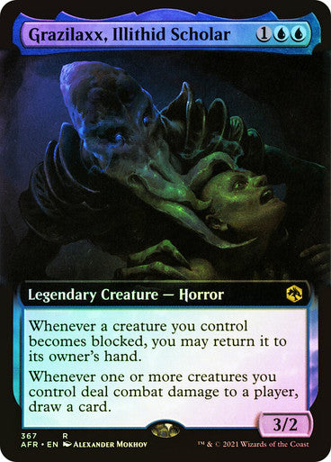 Grazilaxx, Illithid Scholar (Extended Art) Foil