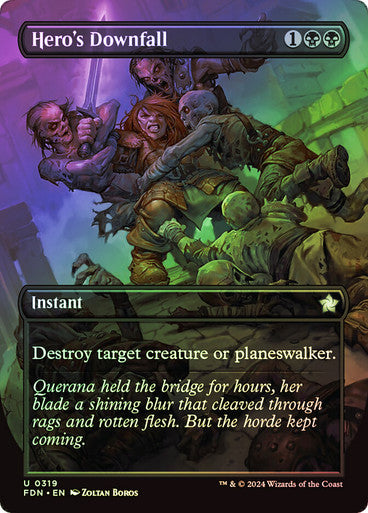 Hero's Downfall (Borderless) Foil