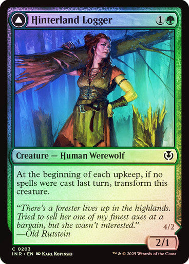 Hinterland Logger // Timber Shredder Foil