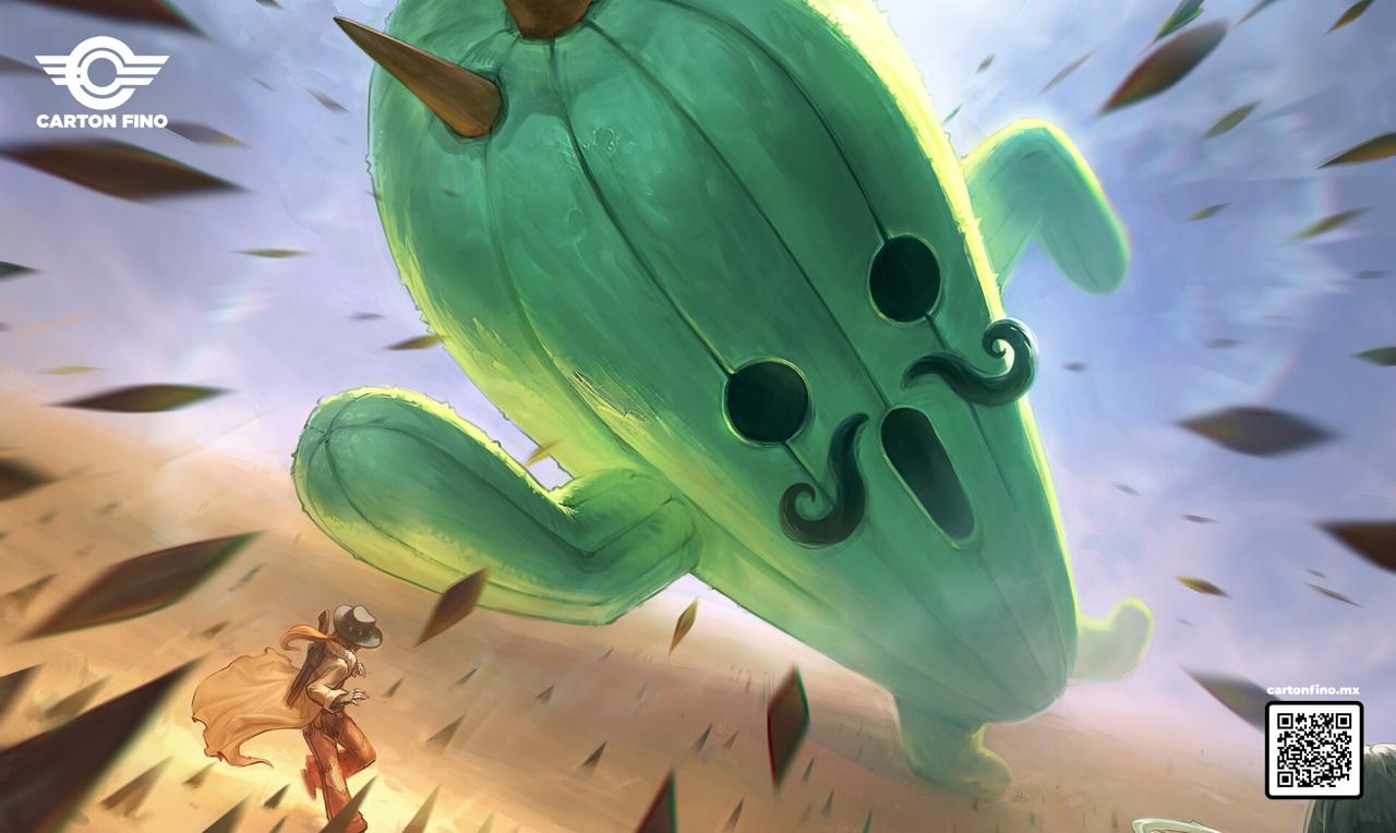 Jumbo Cactuar FF Playmat Custom