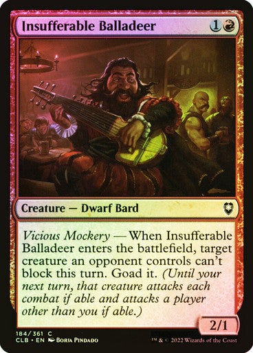 Insufferable Balladeer Foil