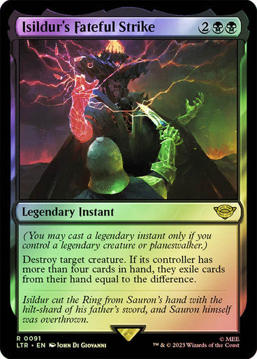 Isildur's Fateful Strike Foil