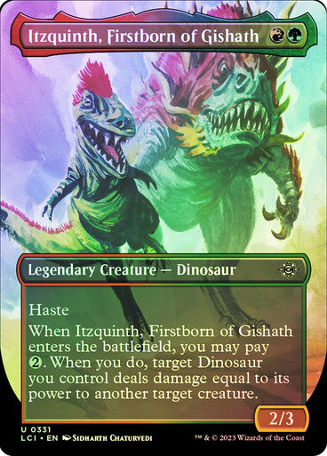 Itzquinth, Firstborn of Gishath (Borderless) Foil