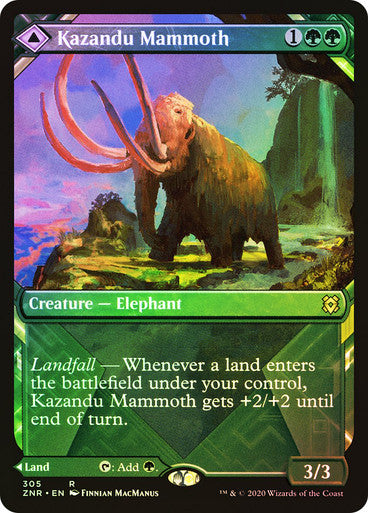 Kazandu Mammoth // Kazandu Valley (Showcase) Foil