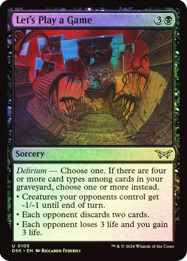 Let's Play a Game Foil