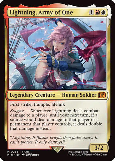 Lightning, Army of One